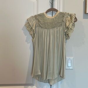 Greenish yellow blouse